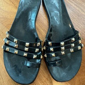 Vince Camuto Black Studded Sandals